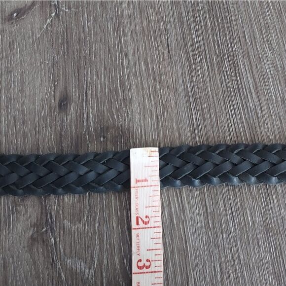 Levi's Black Leather Braided Woven Belt 32 - Picture 6 of 6